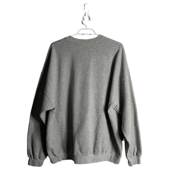 Gildan Women's Gray Crewneck Graphic Print "Coffee I Need" Sweatshirt - Picture 6 of 6